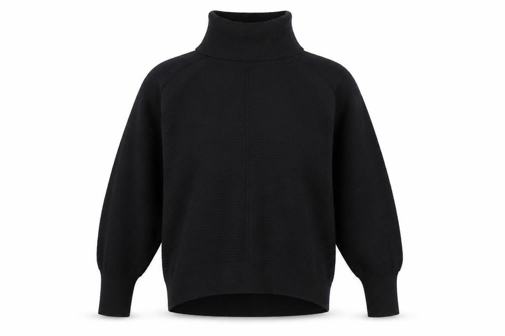 GAP Womens Black XS Roll Neck Merino Wool Jumper