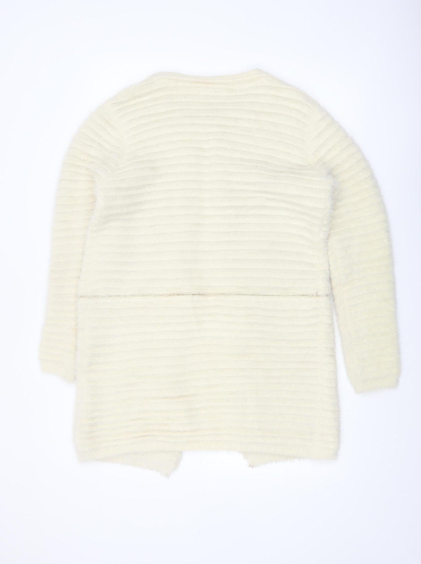 Katsuji Women's Ivory Long Sleeve Knit Cardigan M