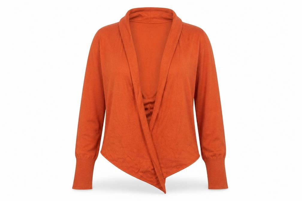 Marks & Spencer Women’s Orange Wrap Knit Jumper Size 12