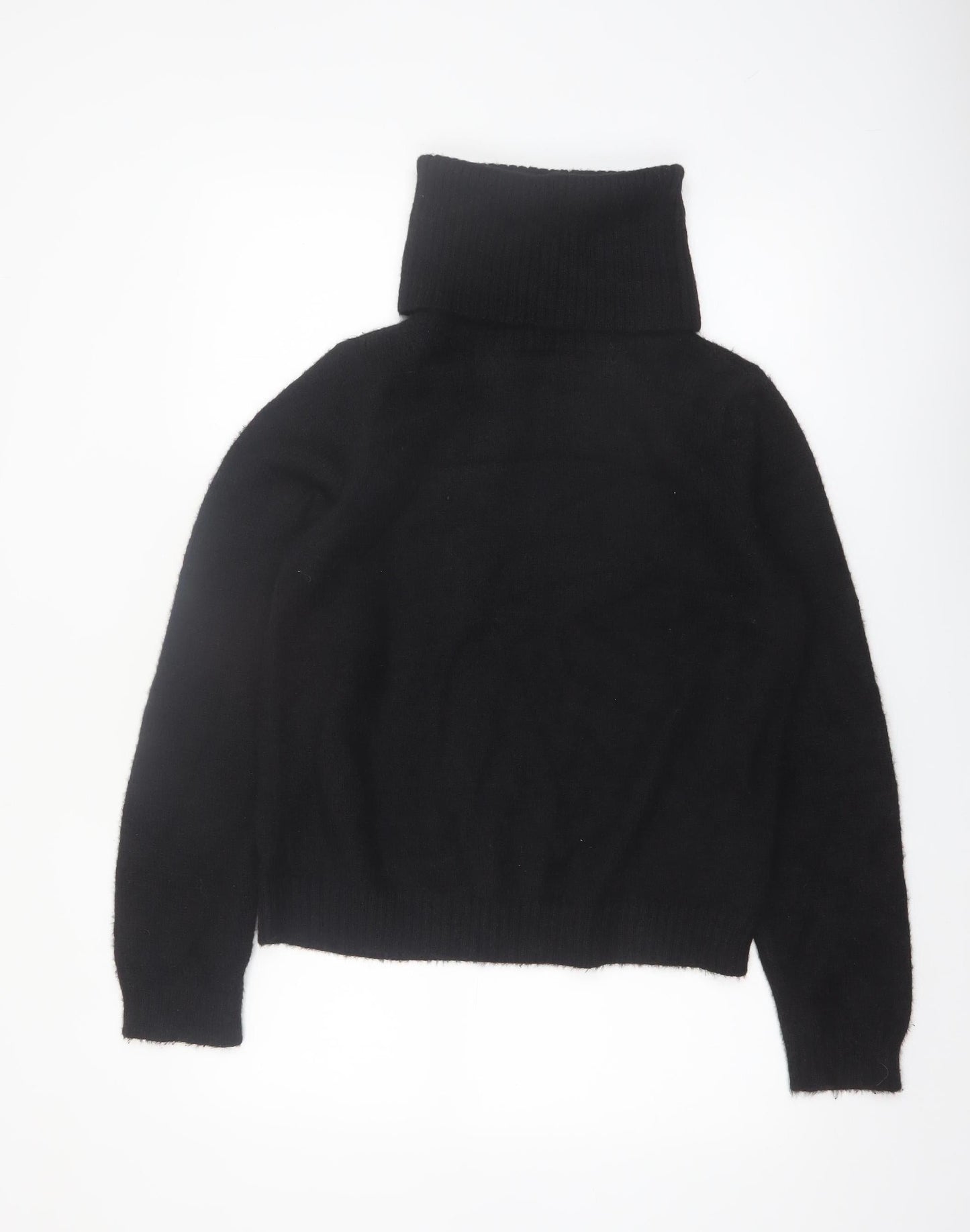 Vila Women Black Roll Neck Knitted Long Sleeve Pullover Jumper M