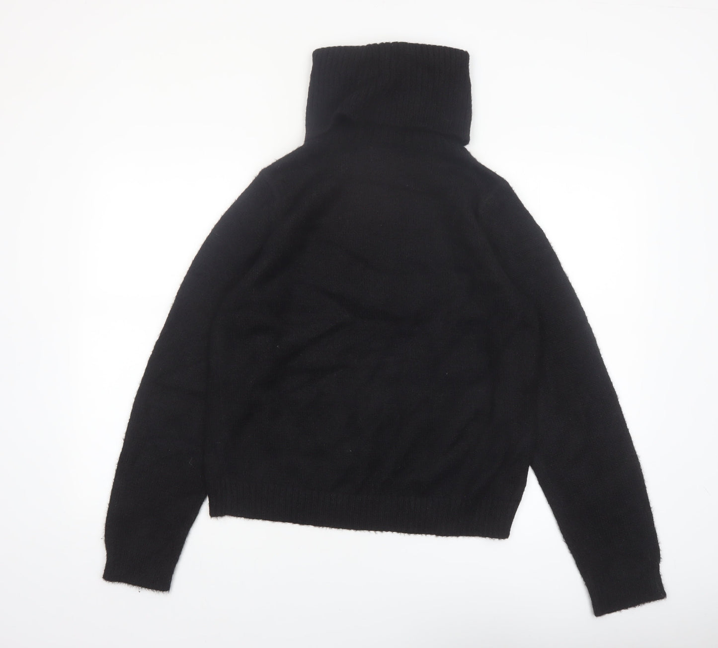Vila Women Black Roll Neck Knitted Long Sleeve Pullover Jumper M