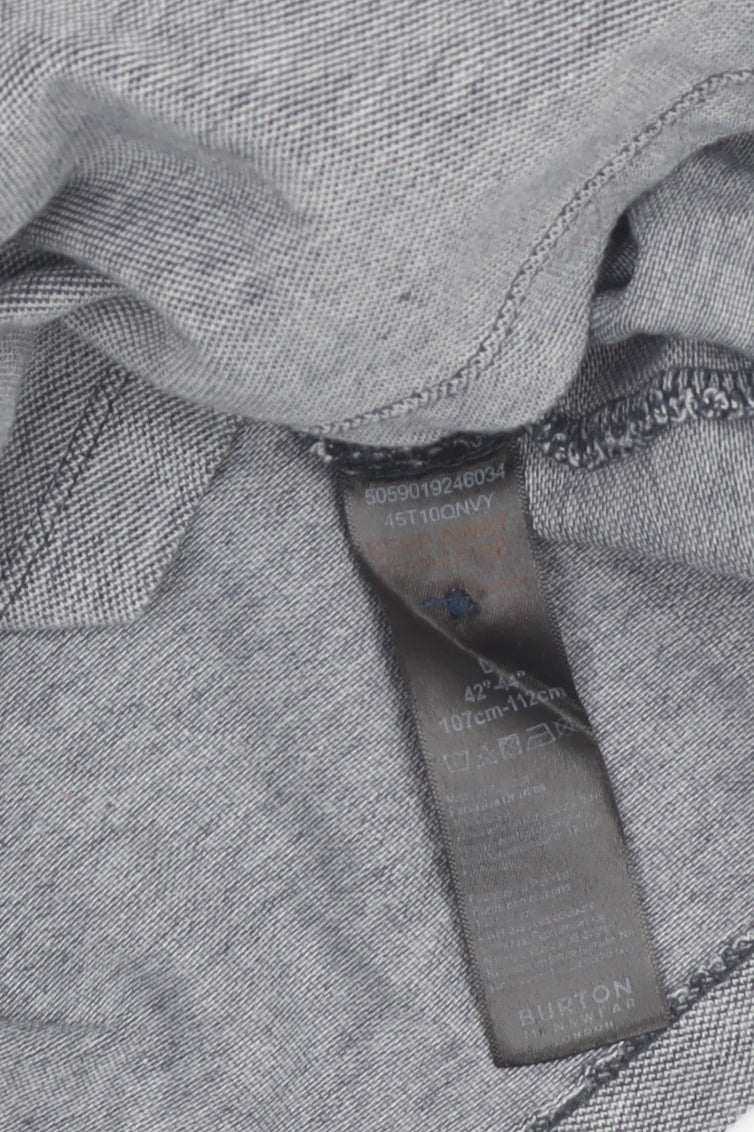 Burton Menswear London Grey Long Sleeve Polo Shirt Size L