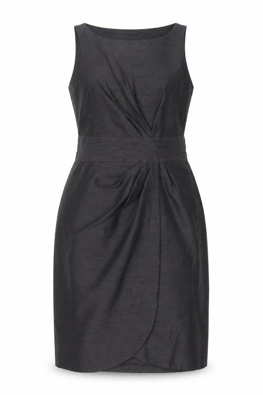 Betty Jackson Black Women's Black Size 14 Sleeveless Sheath Dress