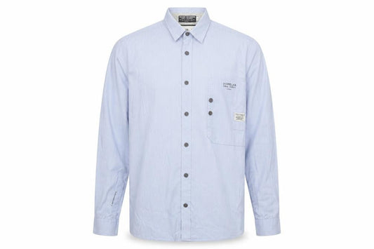 Jack & Jones Men's Blue Long Sleeve Regular Fit Button-Up Shirt Size L