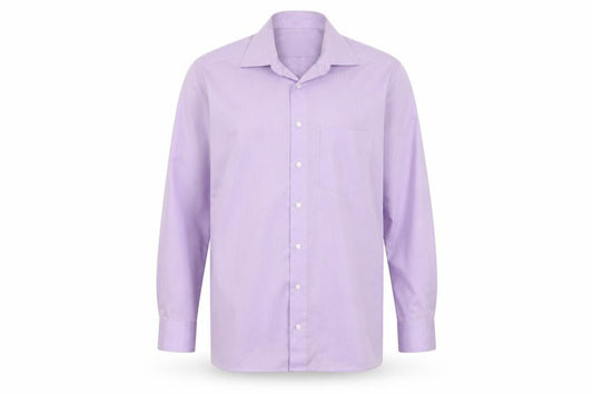 Olymp Men's Purple 16in Regular Fit Long Sleeve Button-Up Shirt