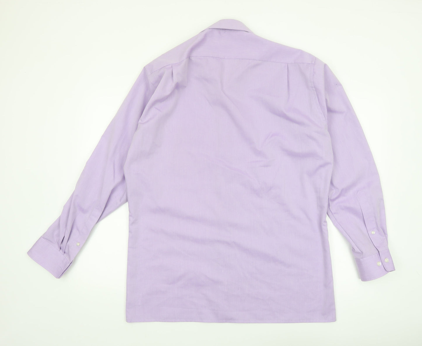 Olymp Men's Purple 16in Regular Fit Long Sleeve Button-Up Shirt