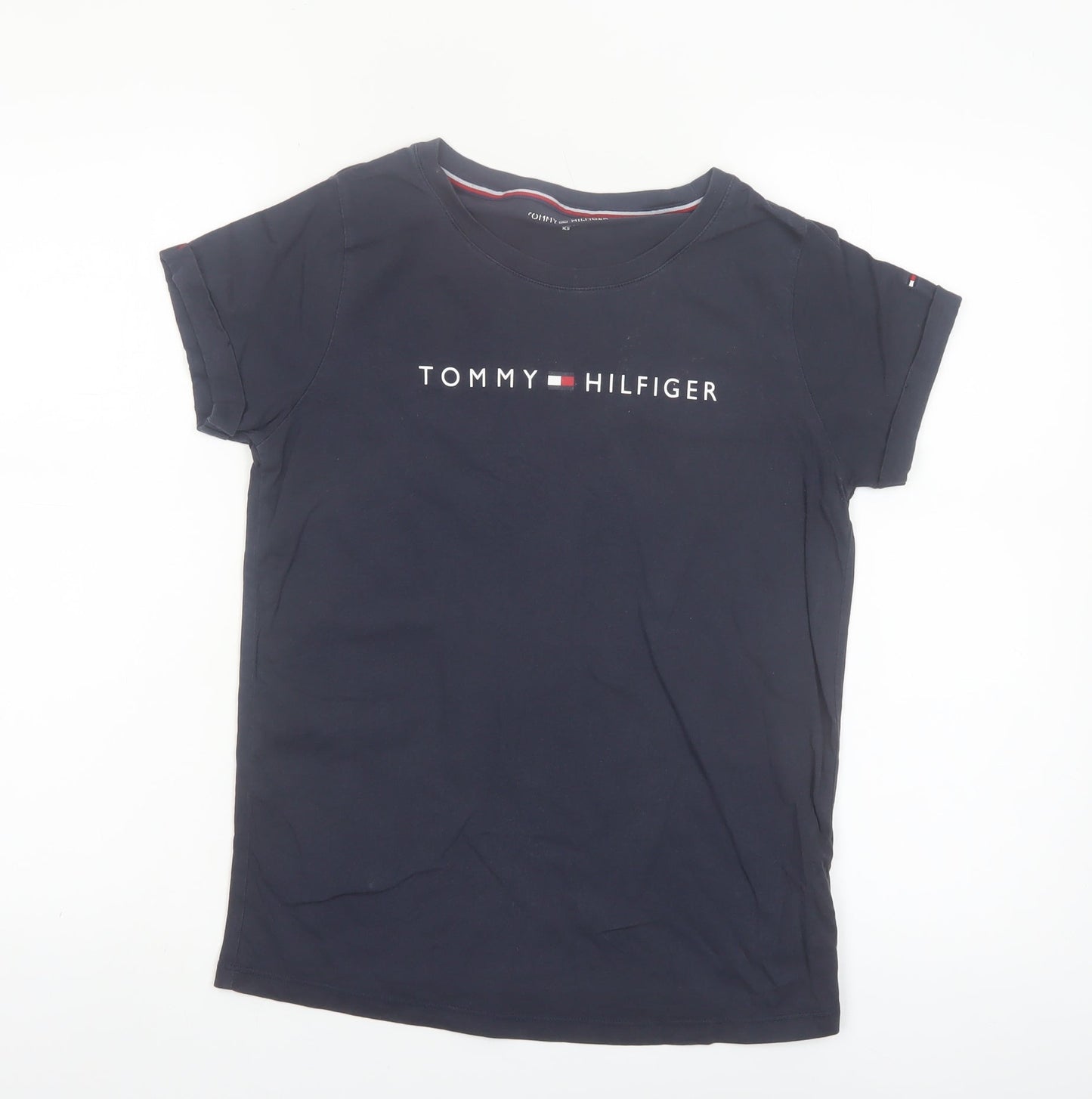 Tommy Hilfiger Women’s Blue XS Basic Cotton T-Shirt