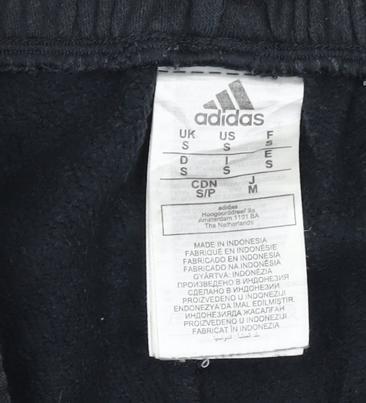 Adidas Men’s Black Cargo Jogger Trousers S Regular Fit