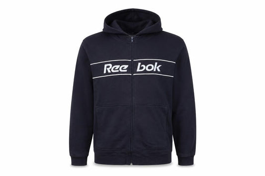 Reebok Men's Blue Full Zip Hoodie Size M Sports Fleece