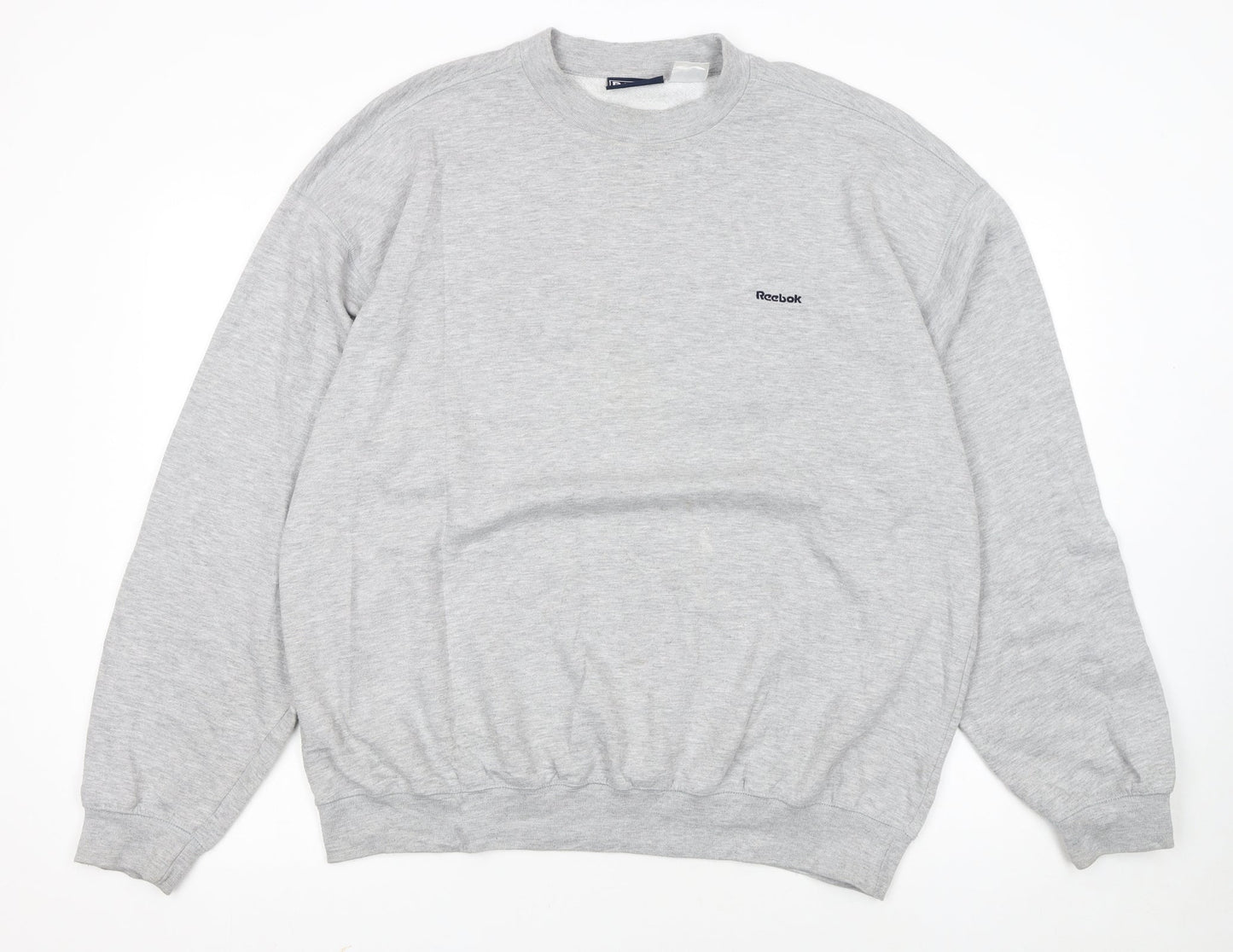 Reebok Men's Grey XL Pullover Crew Neck Sweatshirt
