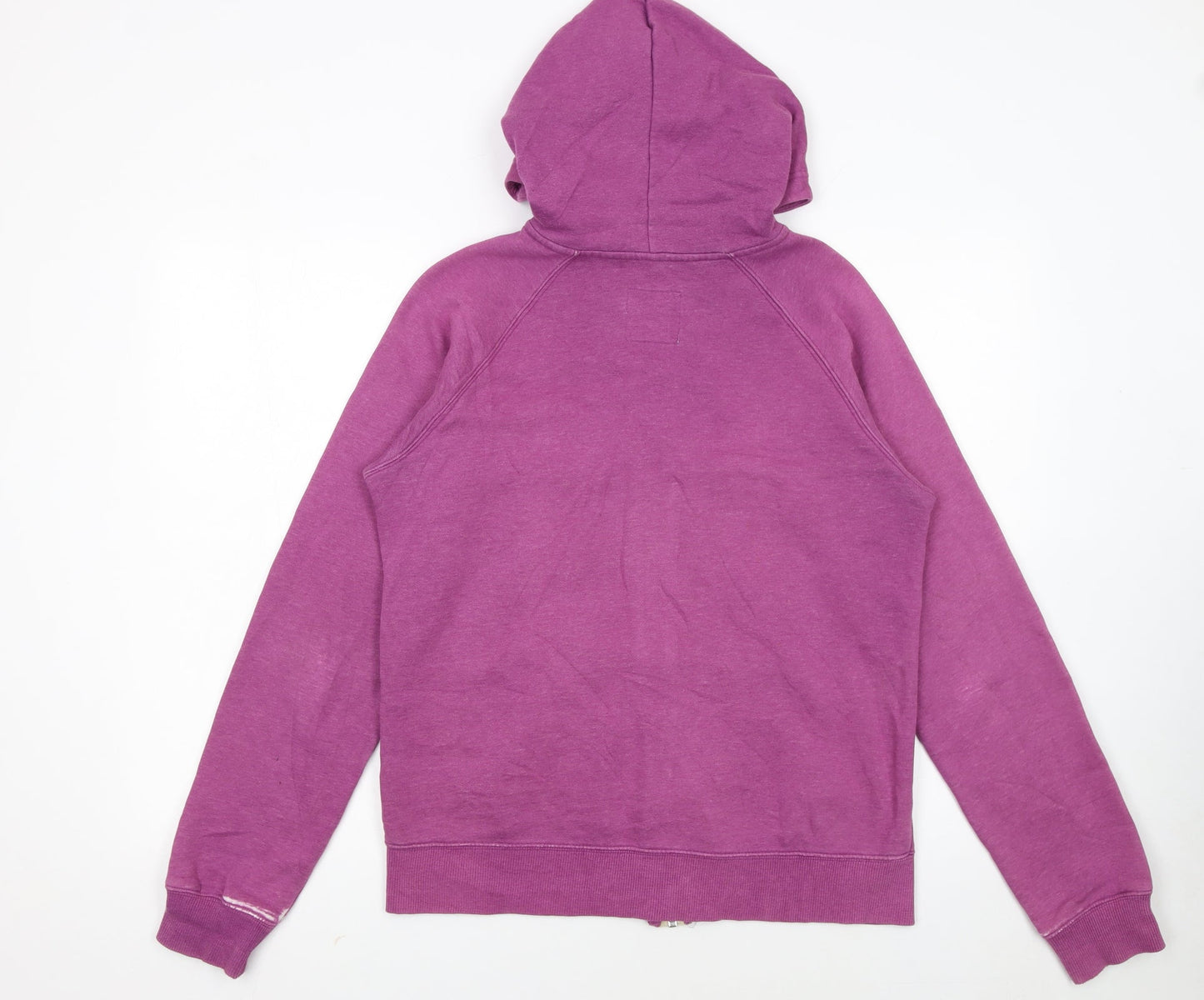Nike Womens Purple Full Zip Hoodie Size L 12-14 Cotton Blend Sportswear