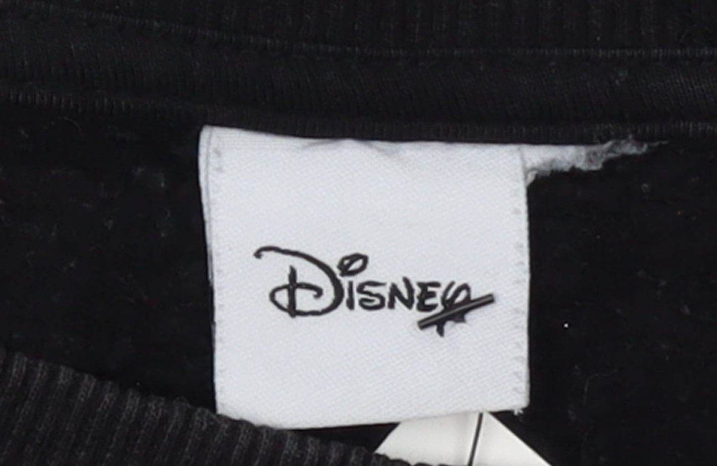 Disney Black Women's Sweatshirt Size 10/12 Mickey & Friends Graphic Pullover