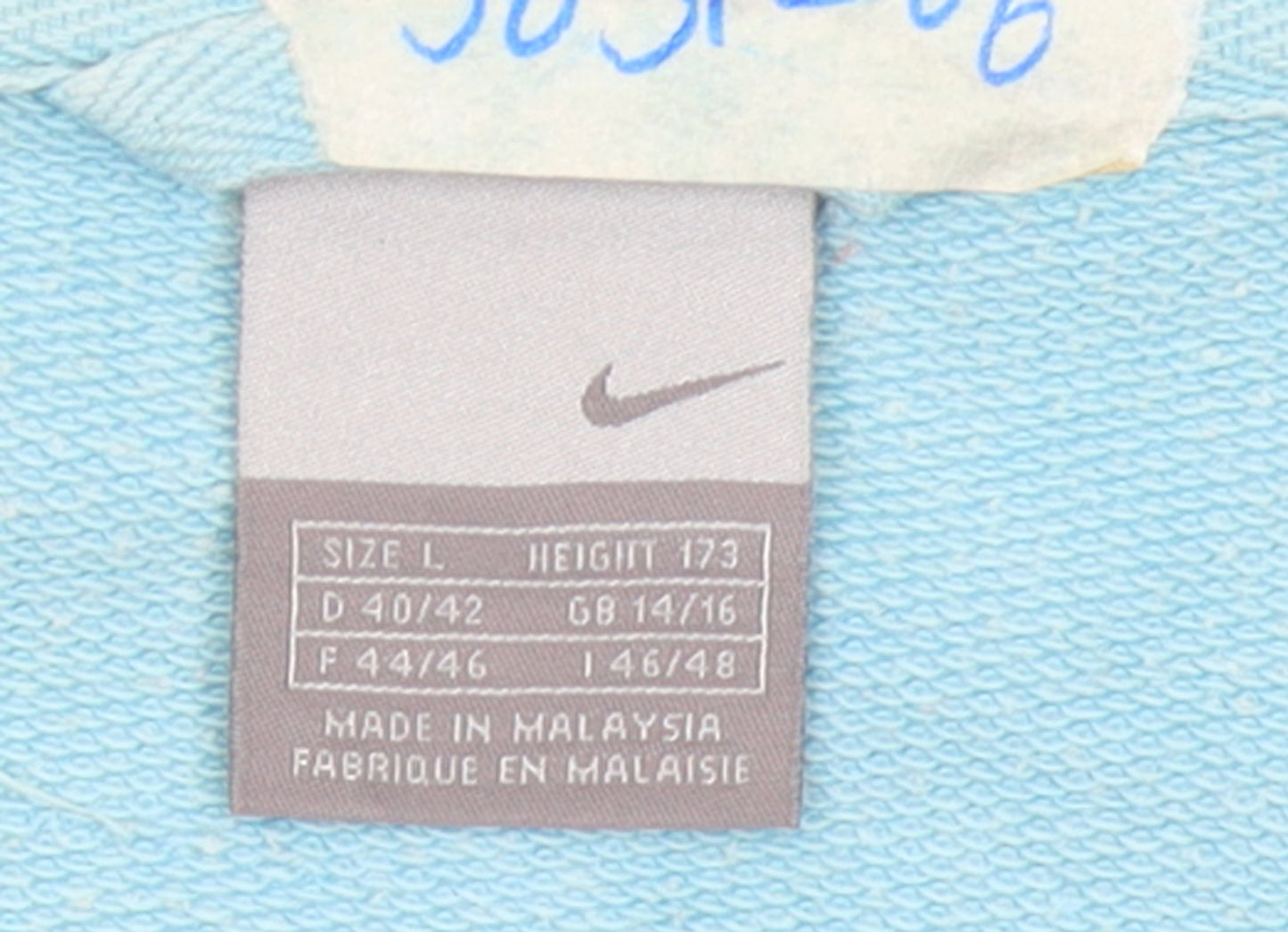 Nike Women Blue V-Neck Pullover Sweatshirt Size L 14/16