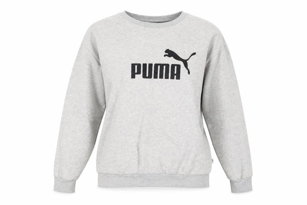 Puma Women's Grey Crew Neck Pullover Sweatshirt Size 12