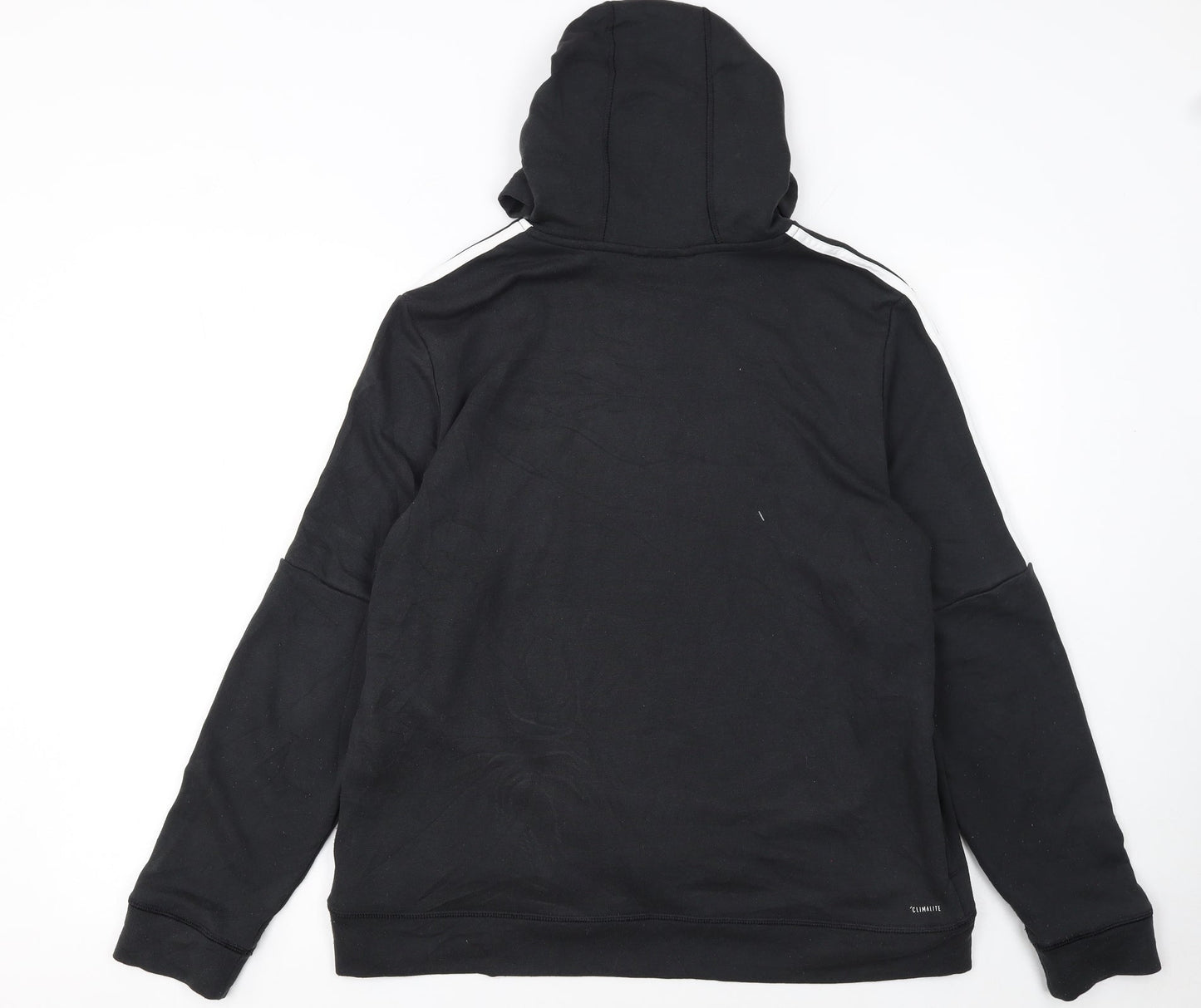 Adidas Womens Black Pullover Hoodie Size L Climalite Sportswear