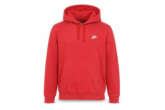 Nike Men’s Red Pullover Hoodie Small Cotton Fleece Classic Style