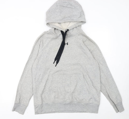 Under Armour Women's Grey Small Pullover Hoodie Loose Fit Sweatshirt