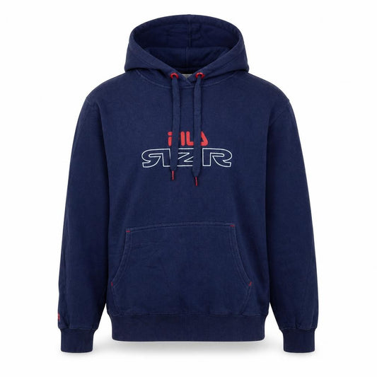FILA Men's Blue Pullover Hoodie Size S Graphic Sports Fleece