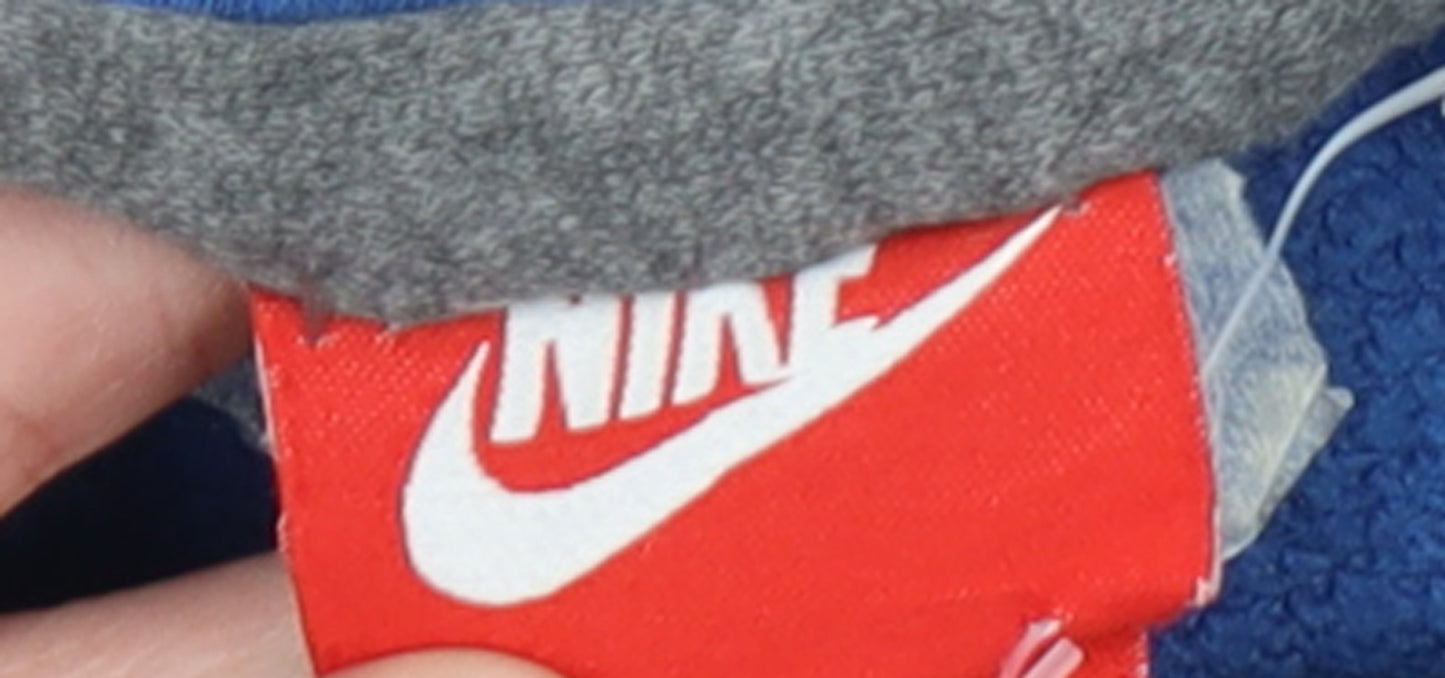 Nike Boys Blue Grey Air Logo Pullover Sweatshirt 13-14 Years