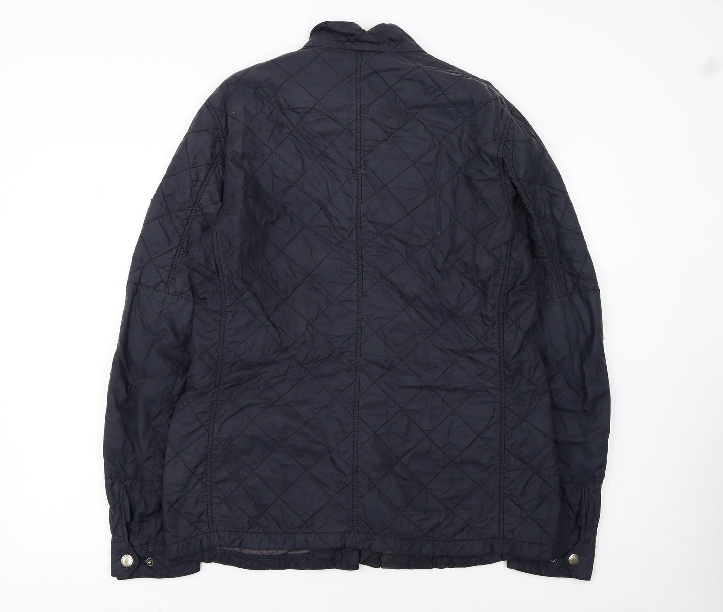 Barbour Womens Blue Quilted Mid-Length Jacket L Lightweight Outdoor