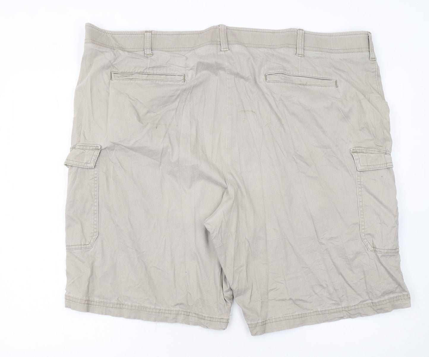 Lee Men’s Beige Cargo Shorts Size 48 Stretch Cotton Canvas