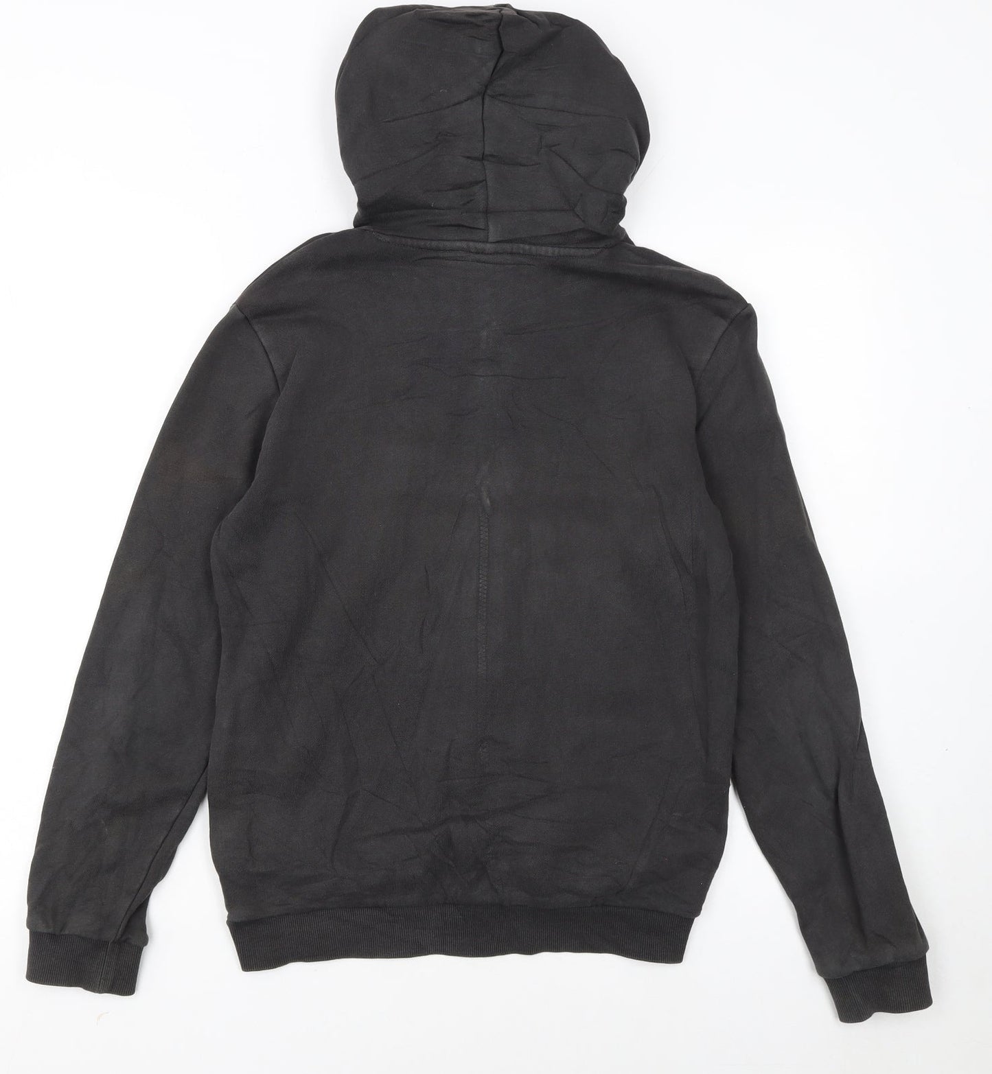 Puma Boys Black Pullover Hoodie 13-14 Years Fleece Graphic Logo Sweatshirt
