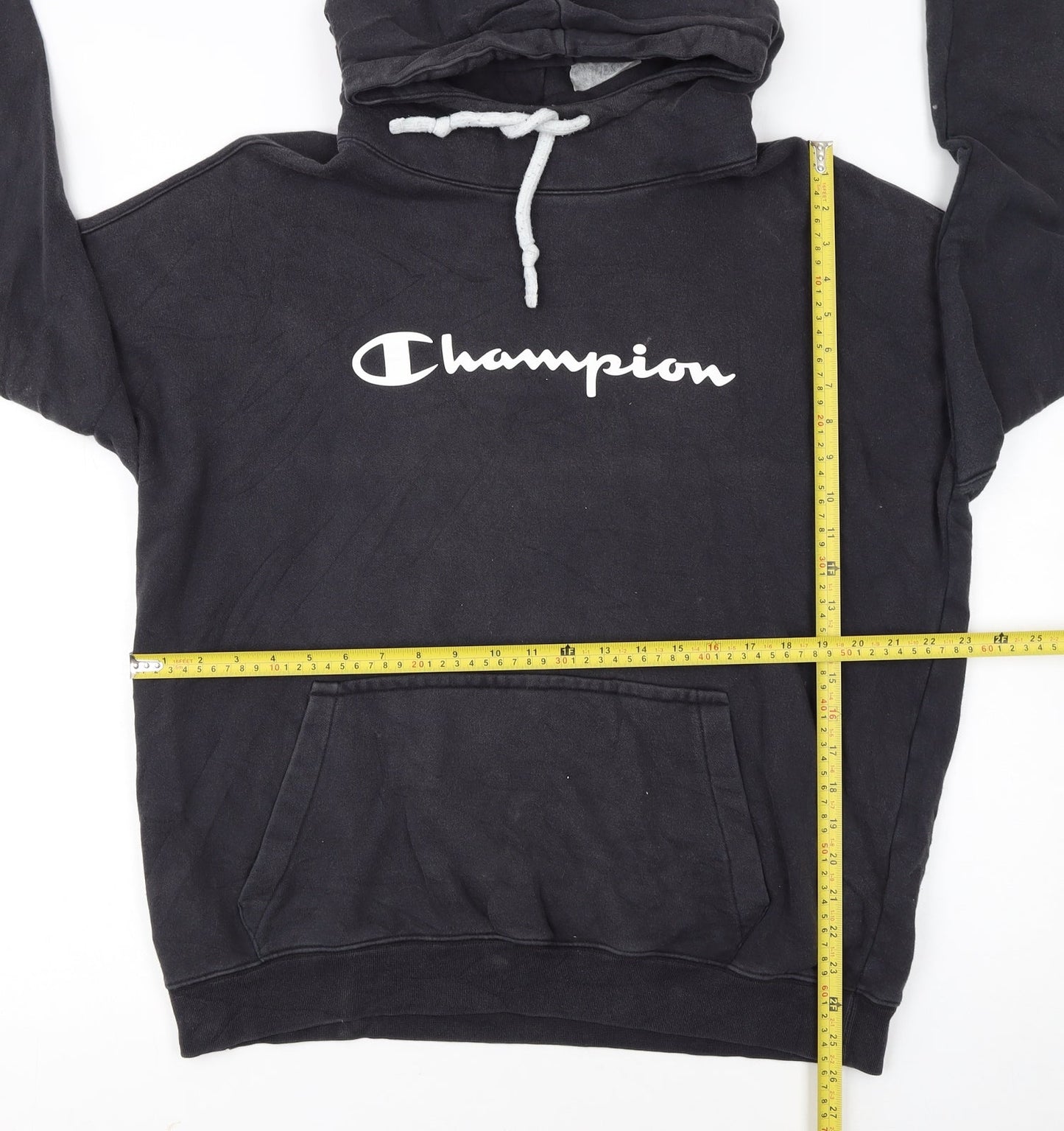 Champion Women’s Black Large Pullover Hoodie with Logo Front