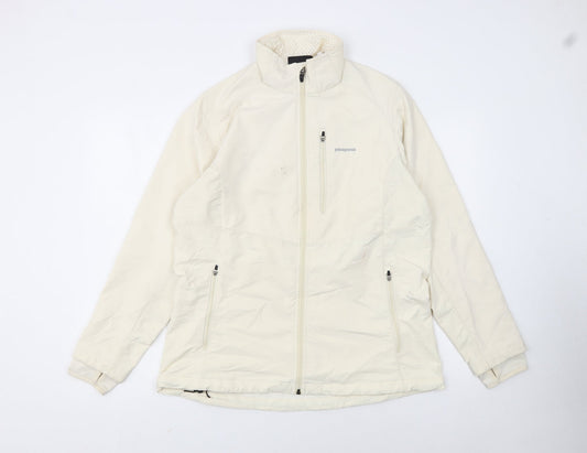 Patagonia Women's Ivory Softshell Mid-Length Active Jacket L