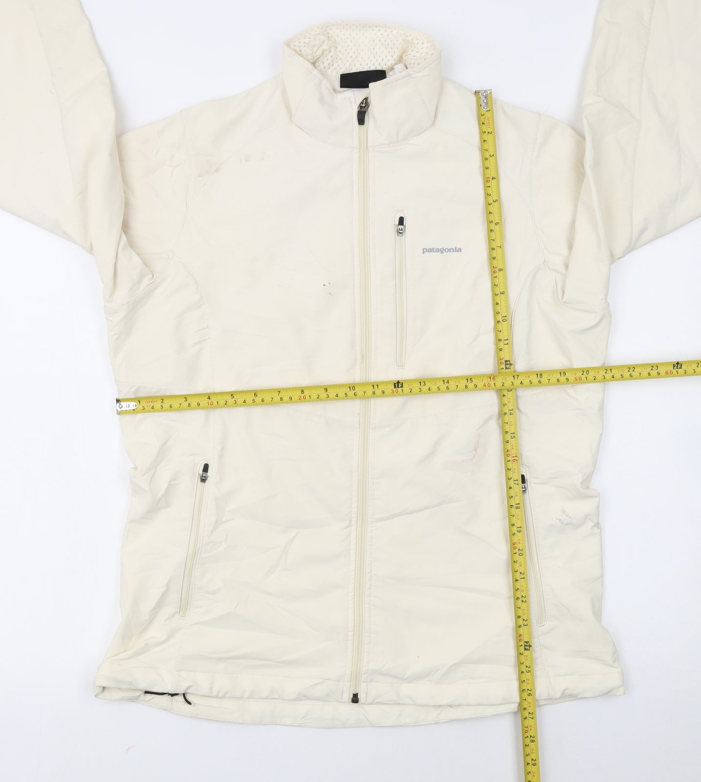 Patagonia Women's Ivory Softshell Mid-Length Active Jacket L