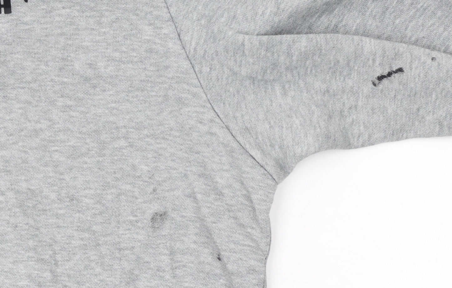 Puma Mens Grey Pullover Hoodie L Lightweight Cotton Blend