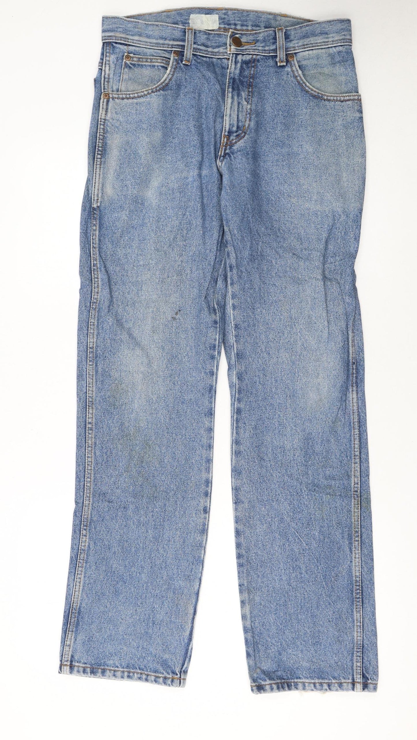 Wrangler Men's Blue Regular Fit Straight Leg Jeans W30 L32