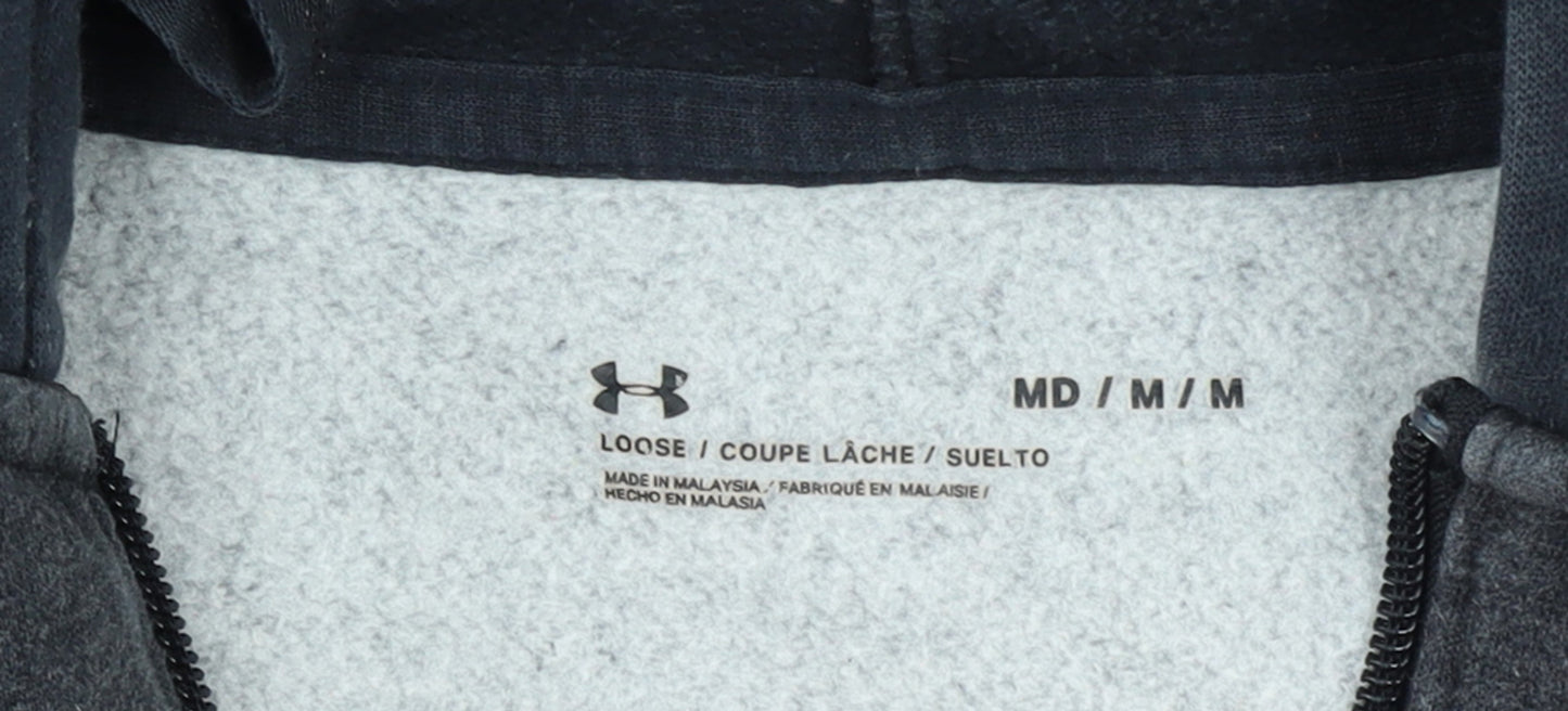 Under Armour Womens Black Full Zip Hoodie Size M Sportswear