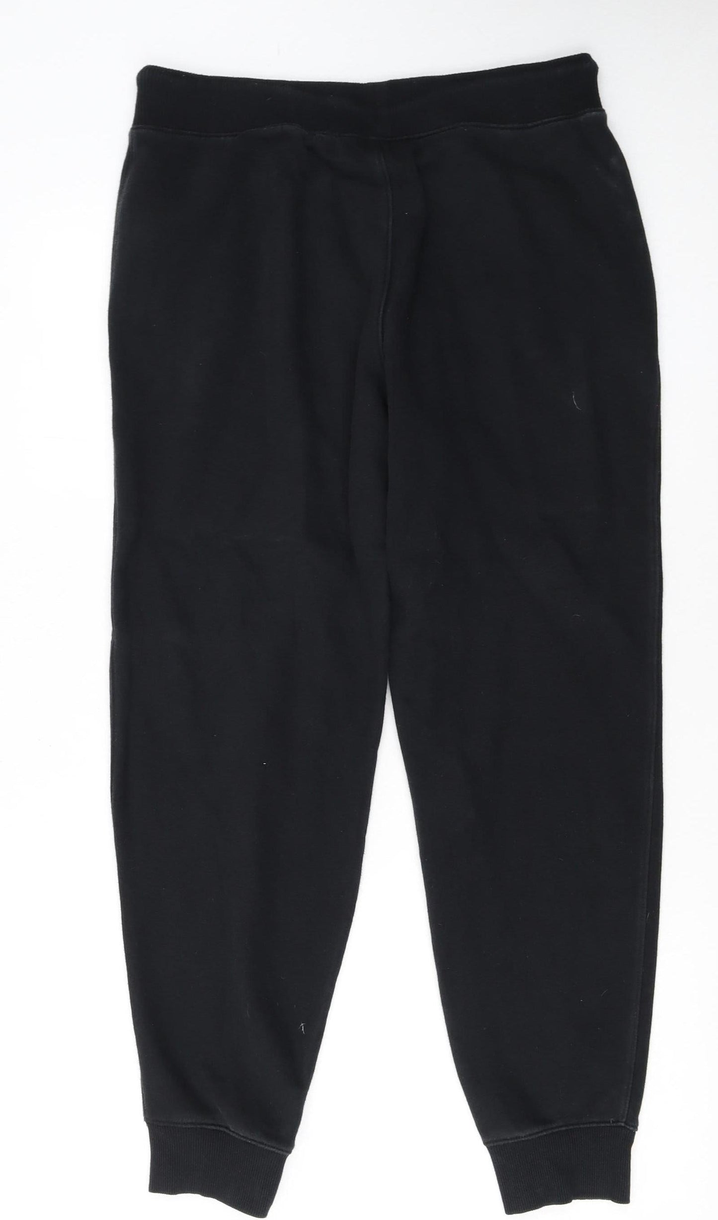 FILA Men's Black Jogger Trousers Size M Cotton Blend Fleece
