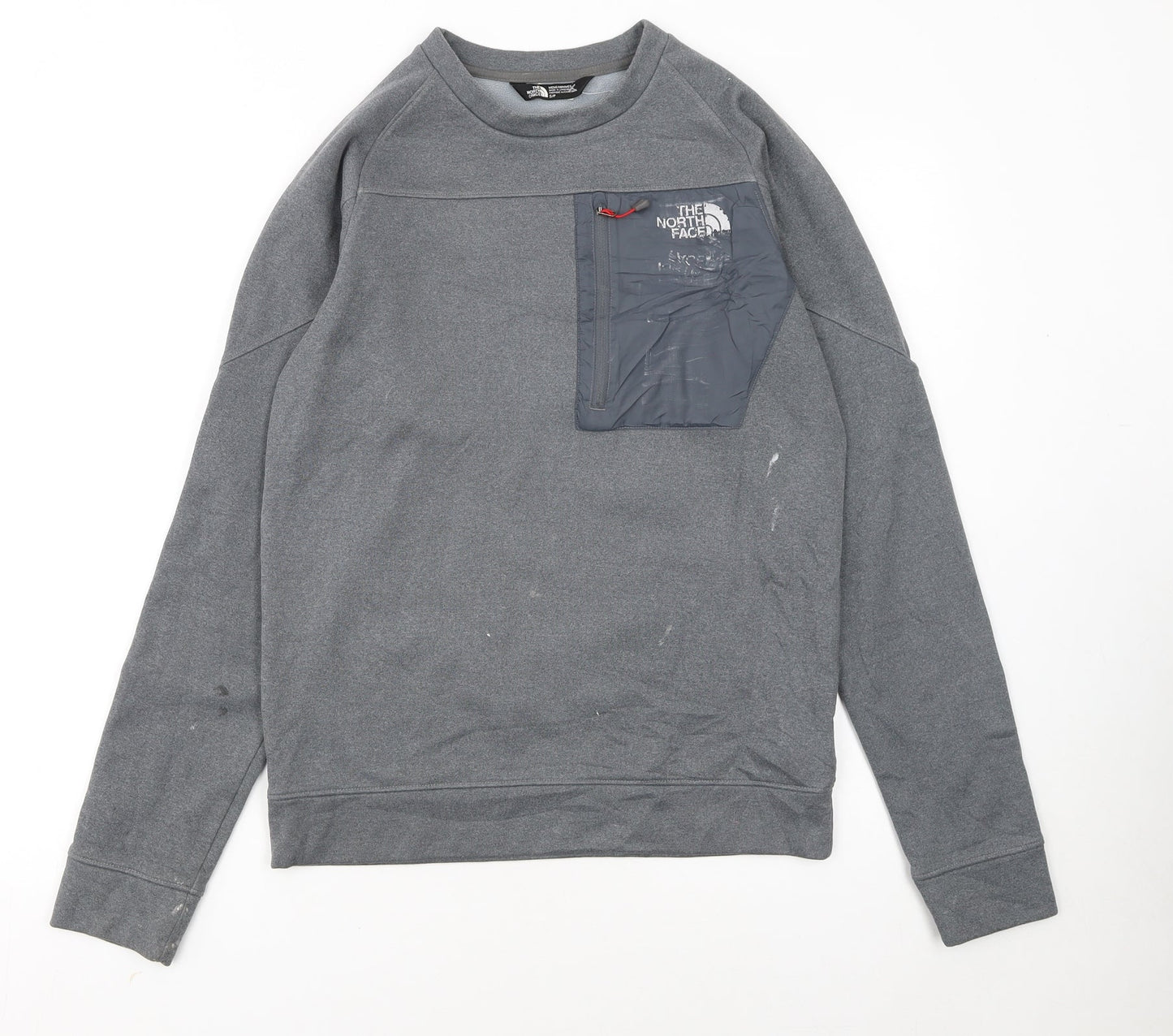 The North Face Men's Grey Pullover Sweatshirt S Outdoor Fleece