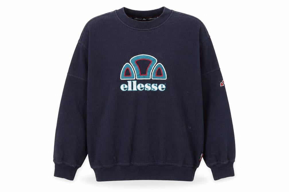 Ellesse Boys Blue L Pullover Fleece Sweatshirt with Logo