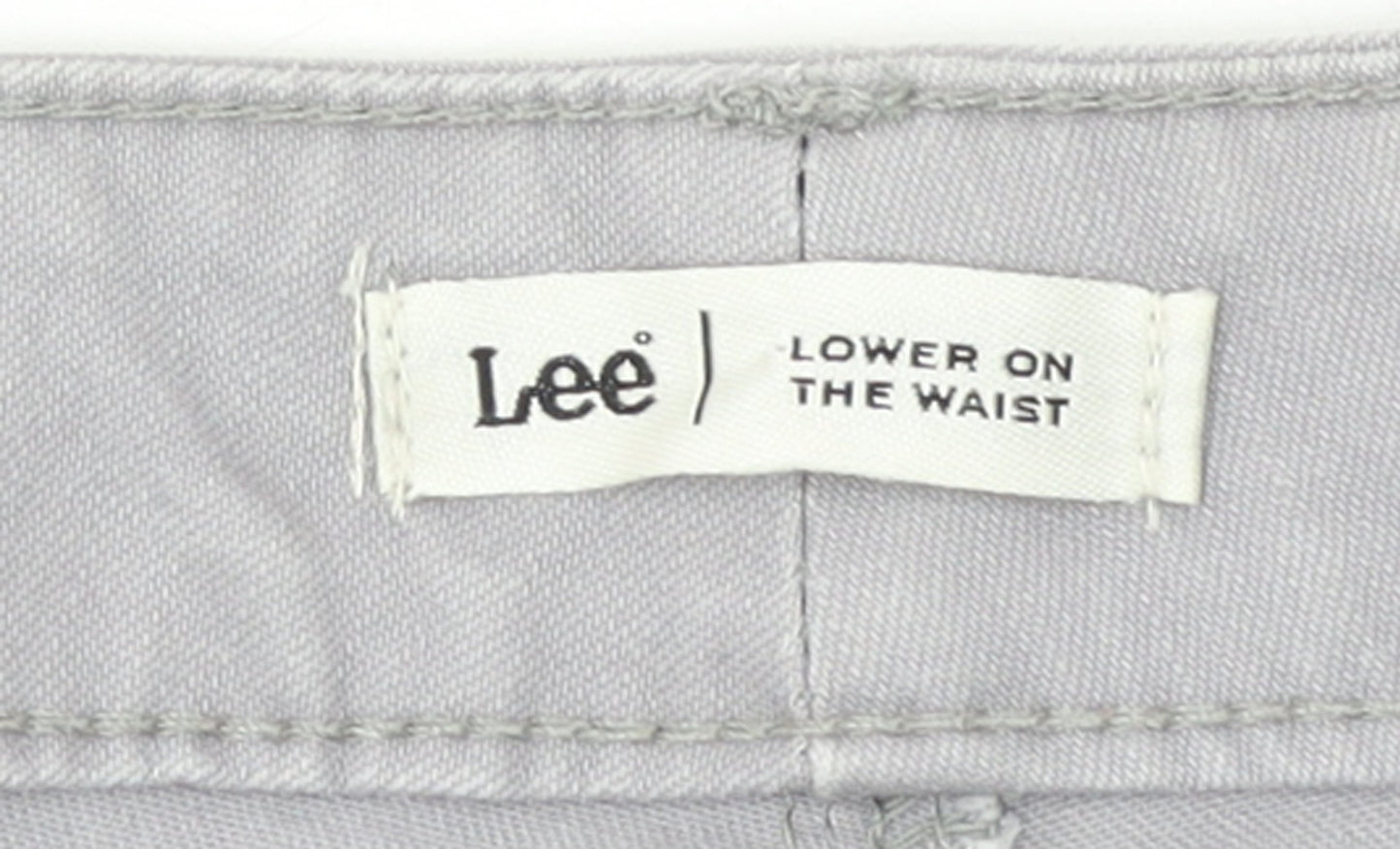 Lee Women’s Grey Capri Jeans Size 18 Plus Low Rise Stretch Denim