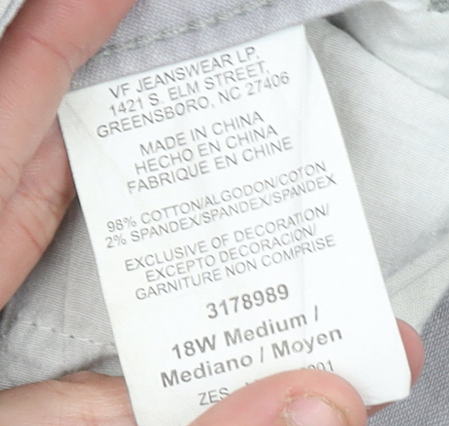 Lee Women’s Grey Capri Jeans Size 18 Plus Low Rise Stretch Denim