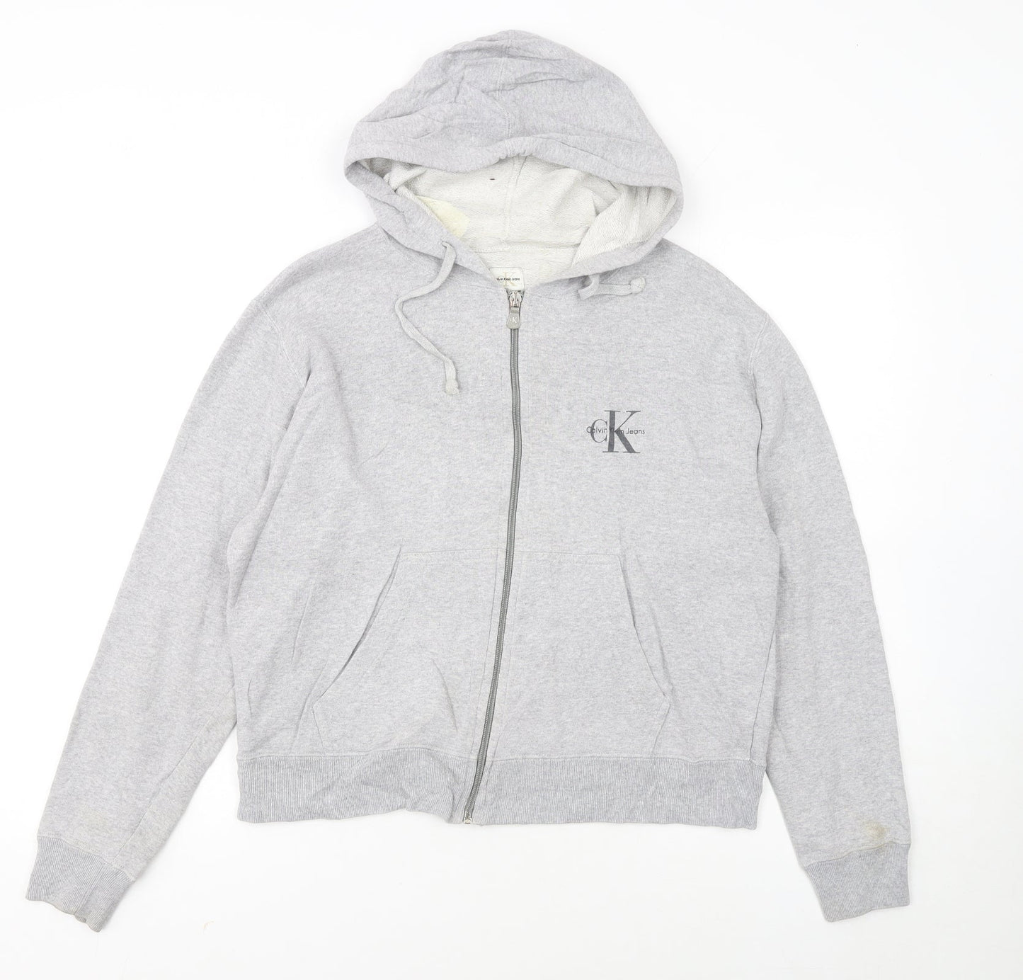 Calvin Klein Jeans Women’s Grey Full Zip Hoodie Size M