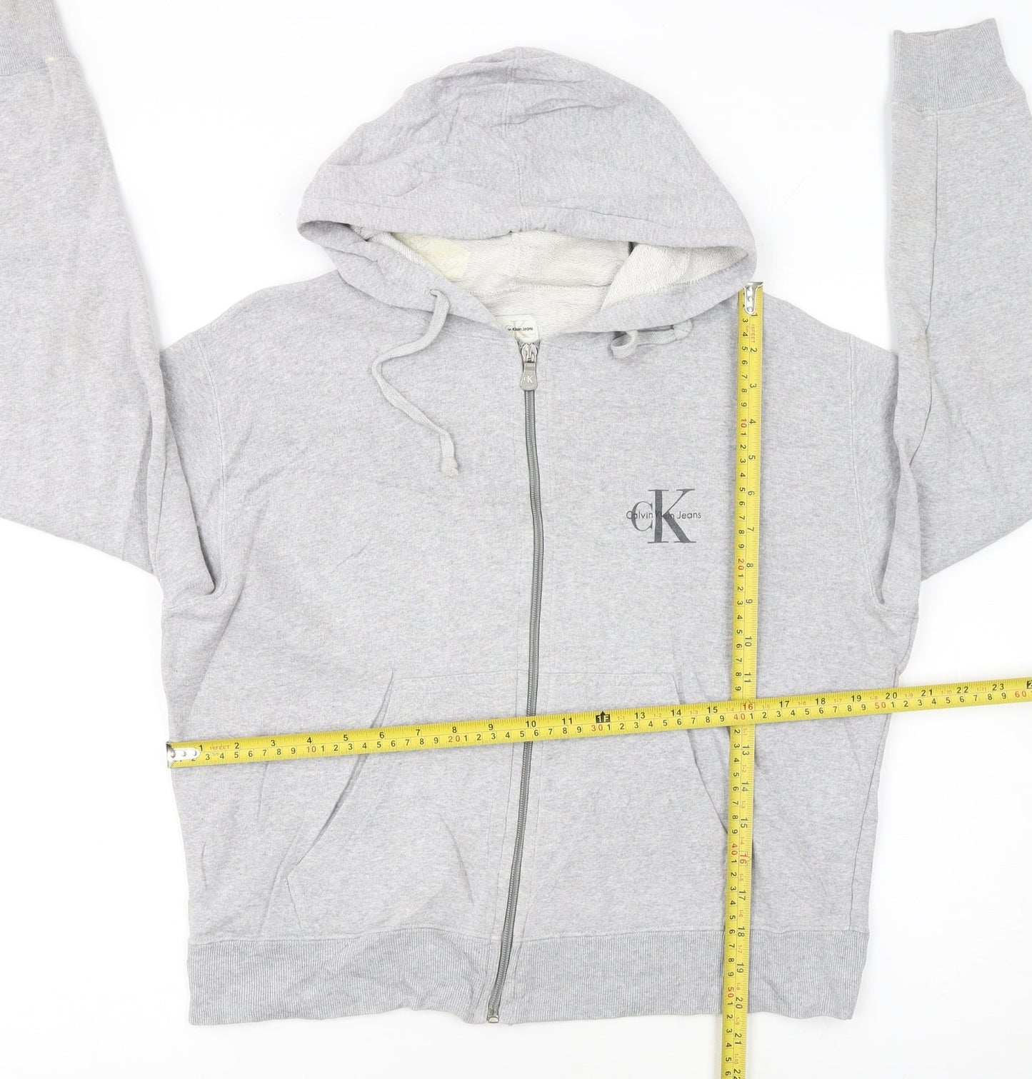 Calvin Klein Jeans Women’s Grey Full Zip Hoodie Size M