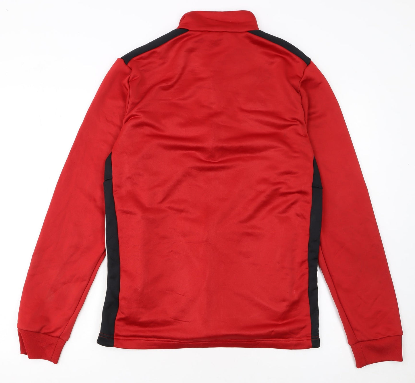 Adidas Men's Red Track Jacket M Full Zip Sports Training Top
