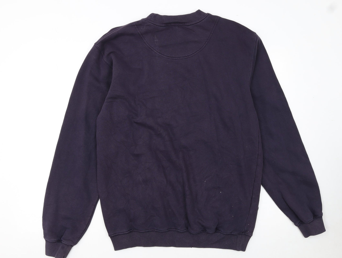 Puma Men's Blue Crew Neck Logo Sweatshirt M Regular Fit