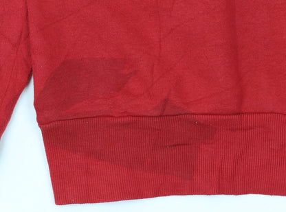 Additional view of Levi's boys’ red pullover hoodie 14 years graphic logo sweatshirt