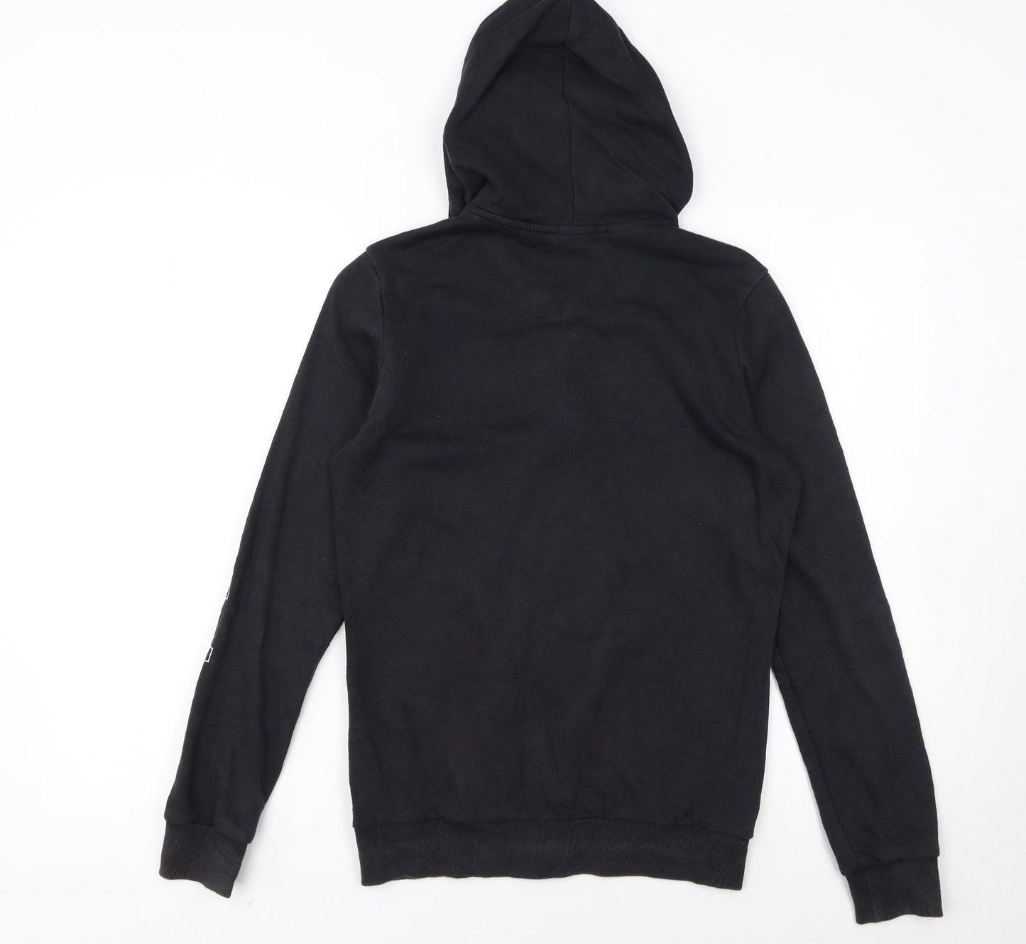 Adidas Girls Black Full Zip Hoodie 14-15 Years Sports Fleece Sweatshirt
