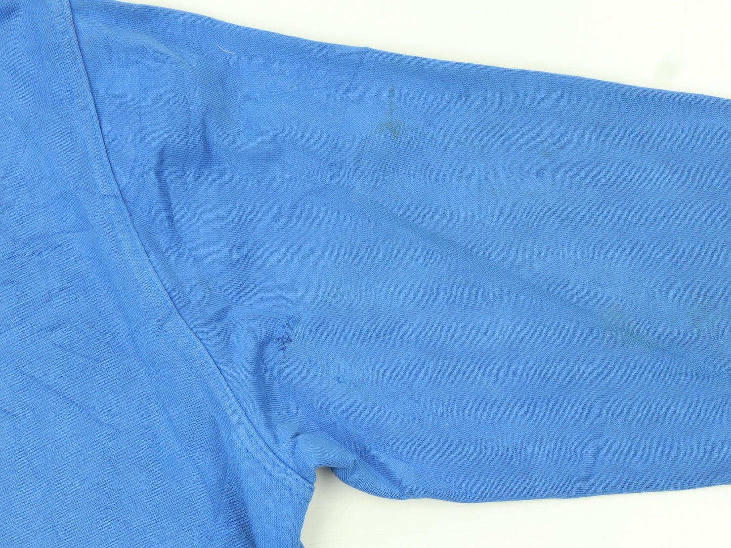 GAP Kids Boys Blue Pullover Hoodie 12 Years Fleece Logo Sweatshirt