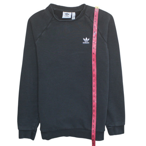 Adidas Men's Black Small Pullover Crew Neck Sweatshirt