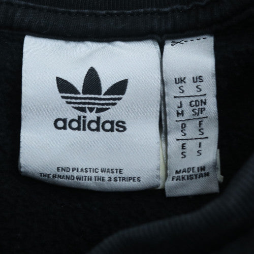 Adidas Men's Black Small Pullover Crew Neck Sweatshirt