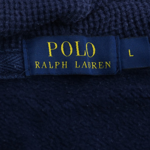 Polo Ralph Lauren Men's Blue Full Zip Hoodie L Cotton Fleece