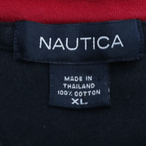 Nautica Men's Black XL Polo Shirt 100% Cotton Short Sleeve