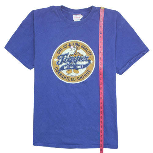 Disney Store Men's Blue Tigger Graphic T-Shirt XL Classic Fit