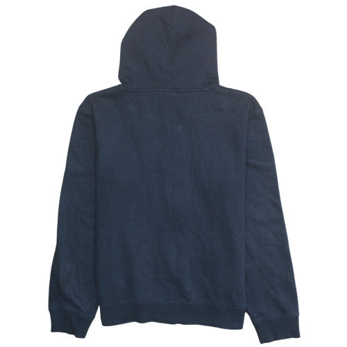 FILA Womens Navy Full Zip Hoodie Medium Cotton Blend Sweatshirt